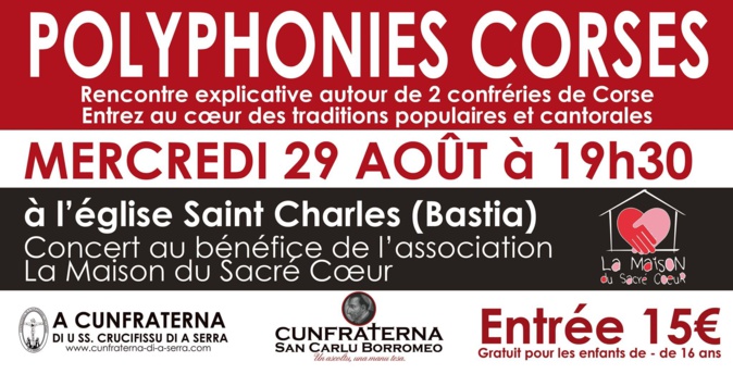 Bastia : Concert au profit de « La Maison du Sacré Cœur» qui ouvrira fin septembre...