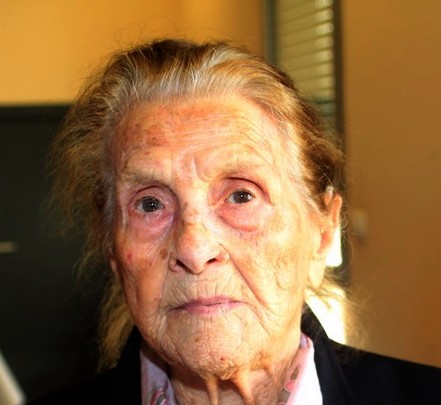 Madeleine Acquaviva devait fêter ses 108 ans jeudi prochain (collection Gilbert Guizol)