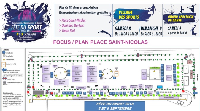 Bastia : Rendez-vous ce week-end pour la « Fête du sport » Bastia : Rendez-vous ce week-end pour la « Fête du sport »