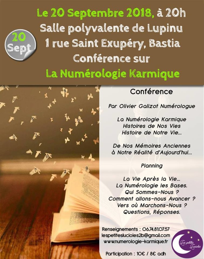 Bastia : Conférence sur la numérologie karmique avec "Les petites lucioles"