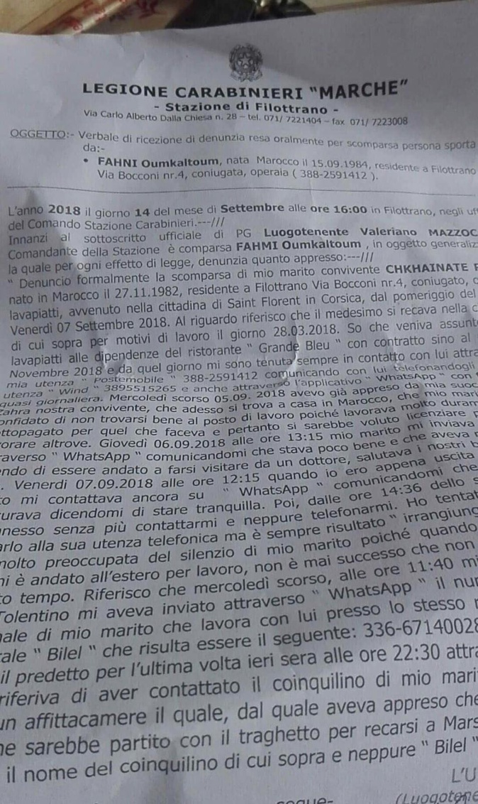 On n'a plus de nouvelles du "plongeur" de Saint-Florent depuis le 7 Septembre On n'a plus de nouvelles du "plongeur" de Saint-Florent depuis le 7 Septembre
