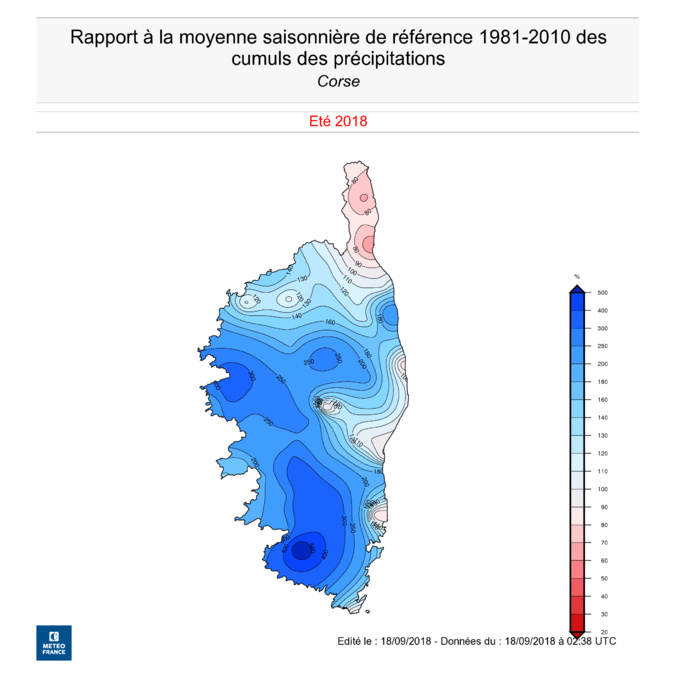 L'été 2018 a été particulièrement arrosé !