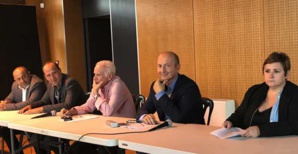 Le bureau autour du président Poli.