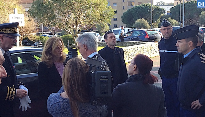 Nicole Belloubet à Borgo en Janvier 2018 Nicole Belloubet à Borgo en Janvier 2018