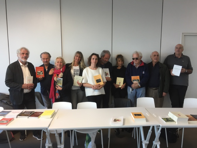 Auteurs et éditeur de Fior di carta réunis à l'Alb'Oru