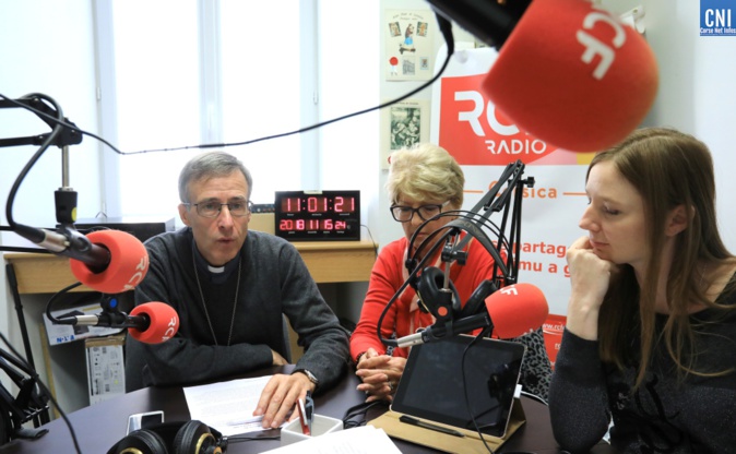 Mgr Olivier de Germay, Annonciade Andreani et Laetitia Pietri (Photo Michel Luccioni) Mgr Olivier de Germay, Annonciade Andreani et Laetitia Pietri (Photo Michel Luccioni)
