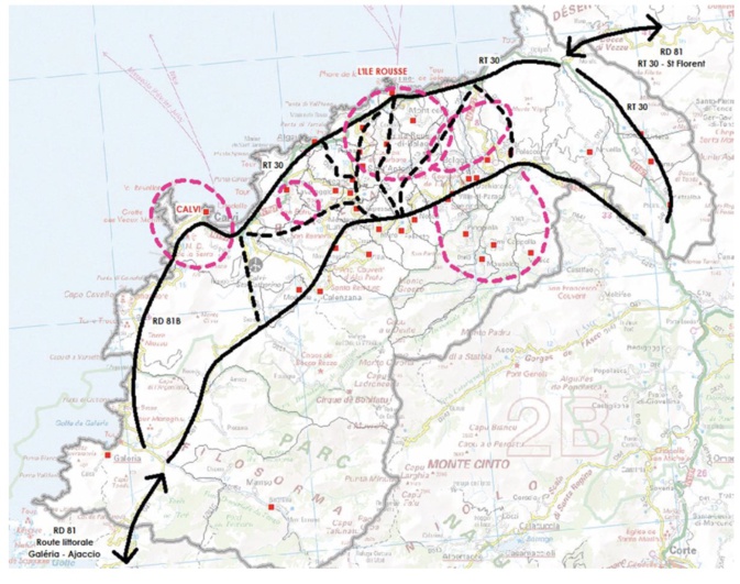 Projet cyclotouristique "Intense": Présentation de l'étude de faisabilité de l'étape Balagne
