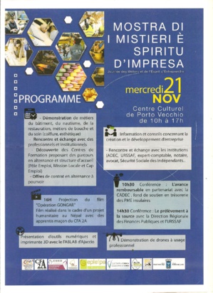 Porto-Vecchio veut changer les regards sur l’Entreprise et l’Artisanat