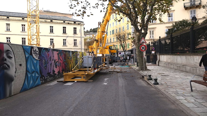 Bastia : Le boulevard Auguste-Gaudin figé Bastia : Le boulevard Auguste-Gaudin figé