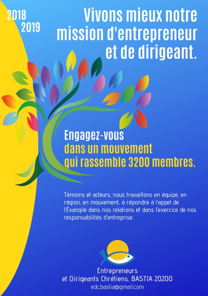 Bastia : Les Entrepreneurs et dirigeants chrétiens désormais présents en Haute-Corse Bastia : Les Entrepreneurs et dirigeants chrétiens désormais présents en Haute-Corse