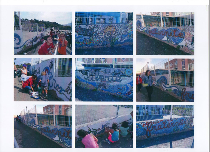 La fresque de l'école de Bastelicaccia