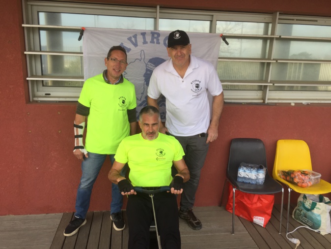 D. Miani, Paul Mattia (responsable de l'Aviron de Haute-Corse et P. Boni D. Miani, Paul Mattia (responsable de l'Aviron de Haute-Corse et P. Boni