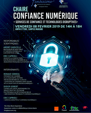 Fundazione Università : Chaire confiance numérique session #3 Fundazione Università : Chaire confiance numérique session #3