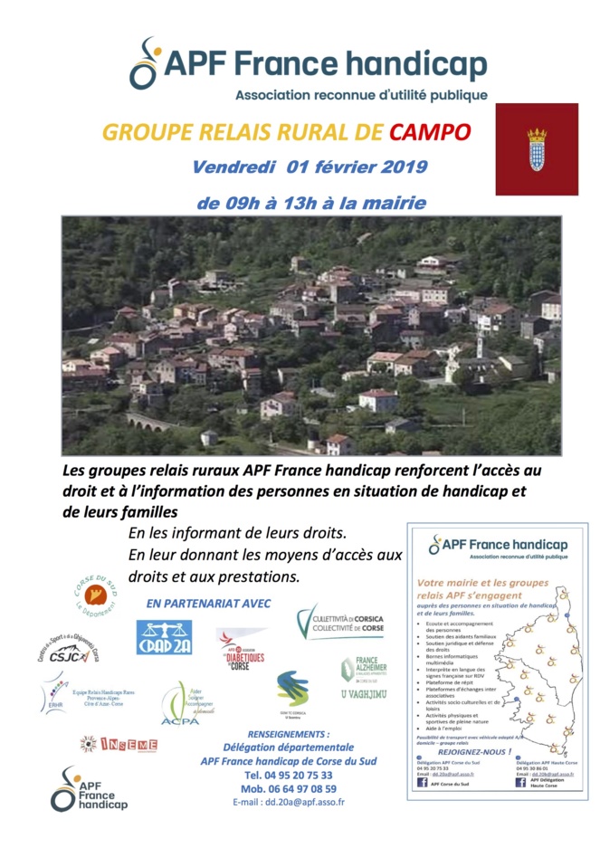 L'APF à Campo le 1 février pour animer un nouveau groupe relais