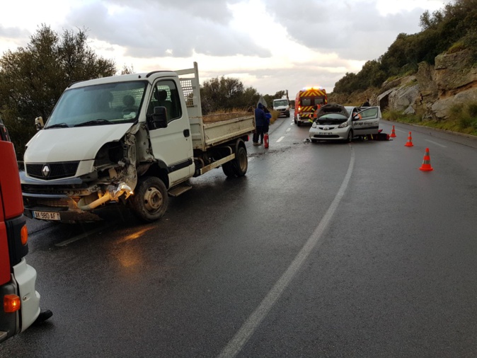 Collision à Lumio : un blessé Collision à Lumio : un blessé