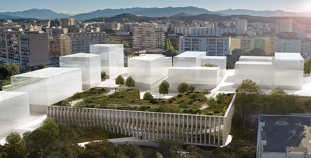 Ajaccio : ​Le Conservatoire Henri Tomasi bâti sur le site de l’ancien collège du Finosello