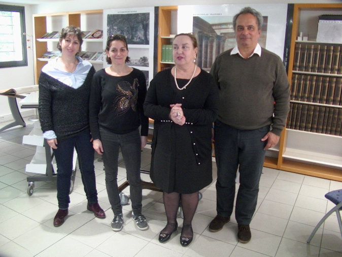 Invité de Linda Piazza à la bibliothèque patrimoniale, l'égyptologue Francesco Tiradritti Invité de Linda Piazza à la bibliothèque patrimoniale, l'égyptologue Francesco Tiradritti