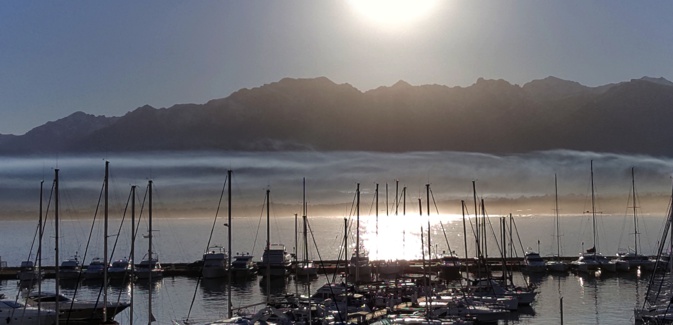 La photo du jour : Quand  le Soleil s'ébroue dans le ciel de Balagne