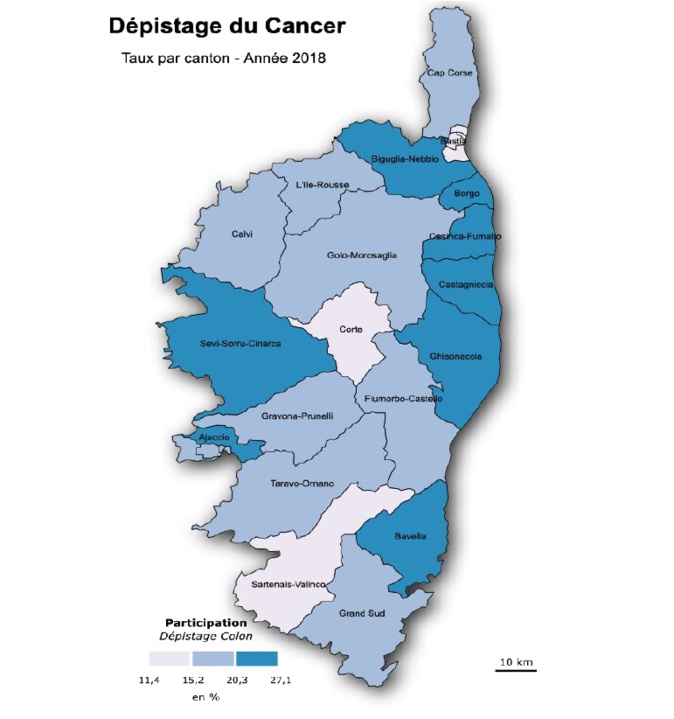 Trop peu de gens font appel au dépistage du cancer en Corse Trop peu de gens font appel au dépistage du cancer en Corse