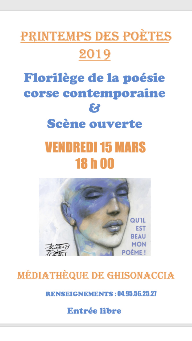 Le 20ème printemps des poètes fait escale à Ghisonaccia