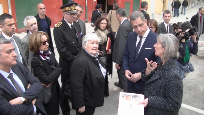La ministre s'est rendue sur les lieux des grands travaux entrepris par la ville de Bastia dans le cadre de "Action coeur de ville"