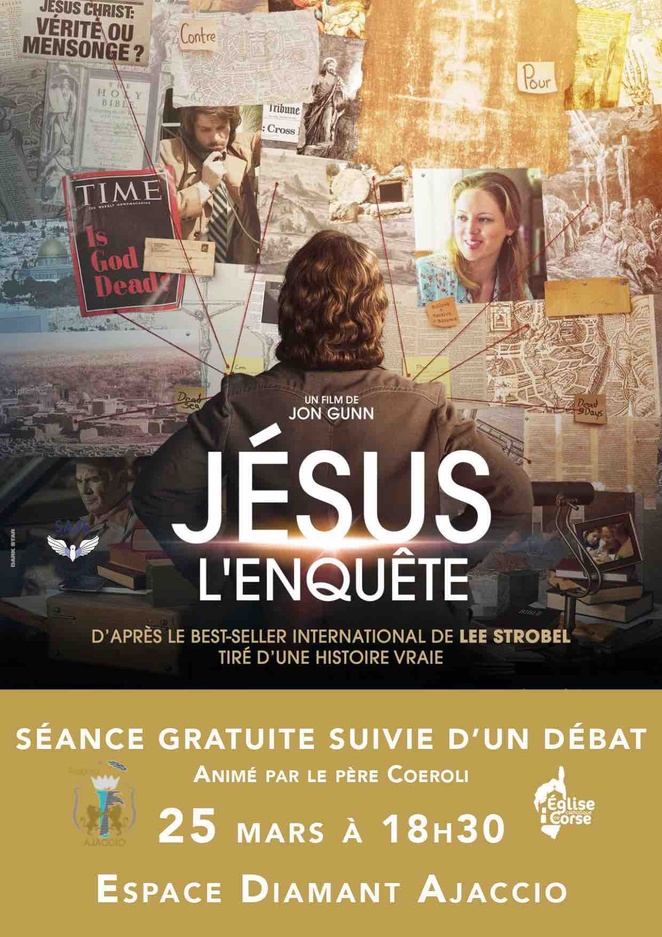 Jésus l’enquête : séance ciné et débat le 25 mars à l’espace Diamant d'Ajaccio
