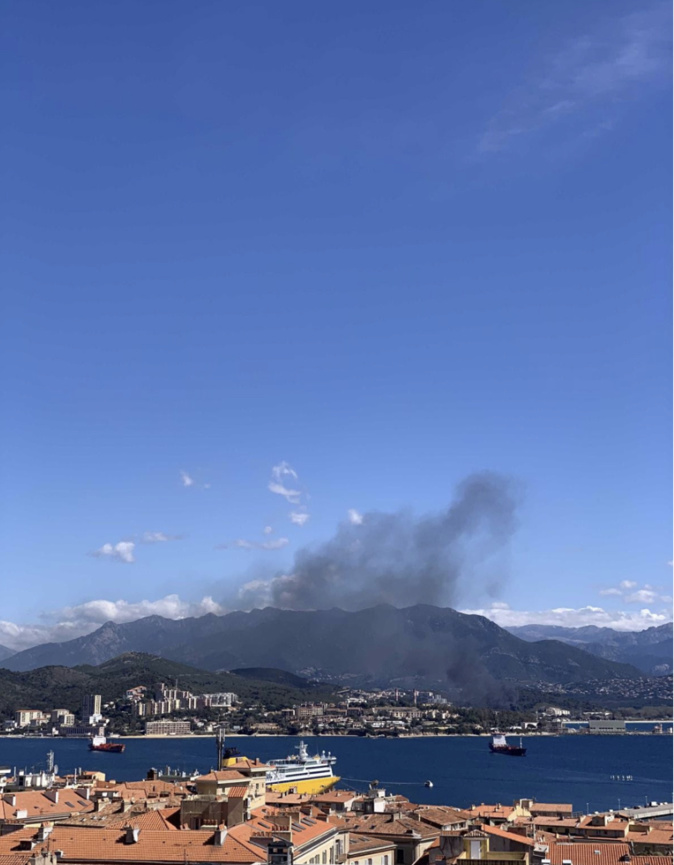 Ajaccio : Un écobuage échappe à la vigilance et provoque un incendie dans la zone industrielle du Vazzio