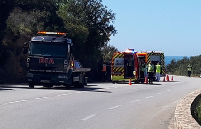 Corbara : Quatre blessés dans deux accidents de la route
