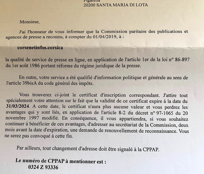 CNI : Qualité de service de presse en ligne renouvelée pour 5 ans par la CPPAP ! CNI : Qualité de service de presse en ligne renouvelée pour 5 ans par la CPPAP !