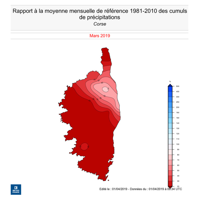 Un mois de mars aride !