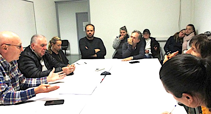 L’association des commerçants du port de Porto-Vecchio lors de sa réunion constitutive en Janvier dernier