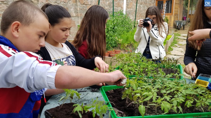 Le printemps s'installe au collège de Moltifau Le printemps s'installe au collège de Moltifau