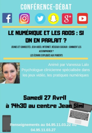 Ados et le numérique en conférence à Lisula ce samedi
