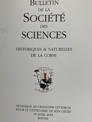 Bulletin de la Société des Sciences historiques et naturelles de la Corse : Hommage au chanoine Letteron Bulletin de la Société des Sciences historiques et naturelles de la Corse : Hommage au chanoine Letteron
