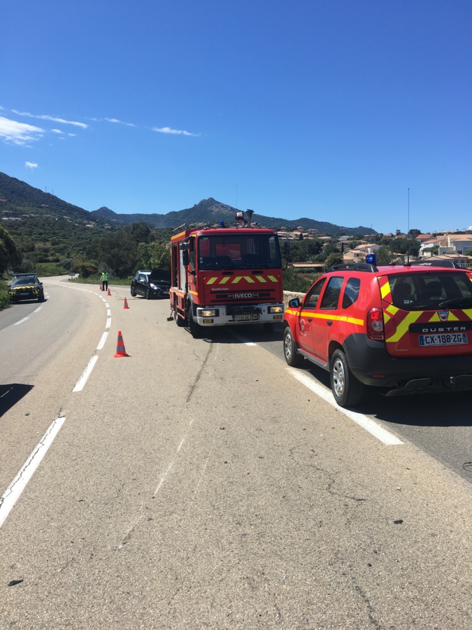 Un accident de la route à Munticellu fait trois blessés Un accident de la route à Munticellu fait trois blessés