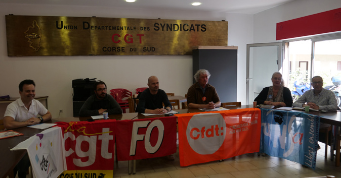 Les syndicats de Corse-du-Sud contre la réforme de la fonction publique Les syndicats de Corse-du-Sud contre la réforme de la fonction publique