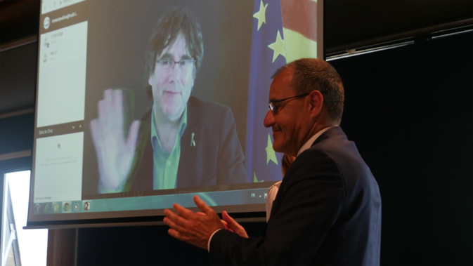 "Futur de la démocratie en Europe" : De Bruxelles à Ajaccio, la voix de Carles Puigdemont… "Futur de la démocratie en Europe" : De Bruxelles à Ajaccio, la voix de Carles Puigdemont…
