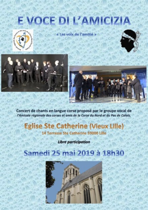 "E voce di l'amicizia" : Un concert des chants corses à Lille "E voce di l'amicizia" : Un concert des chants corses à Lille