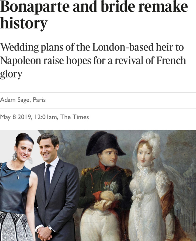 Les descendants de Napoléon Bonaparte et de Marie-Louise d’Autriche annoncent leur mariage