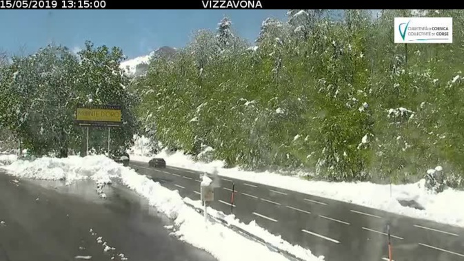 Neige en mai : Le col de Vizzavona réouvert Neige en mai : Le col de Vizzavona réouvert