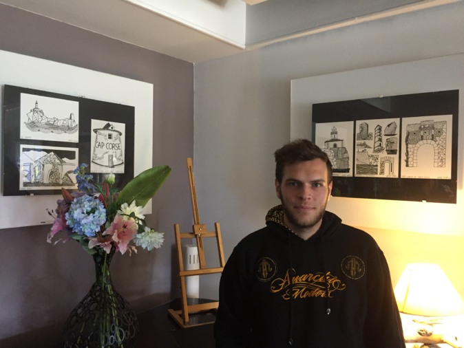 Bastia : Mathieu Iglesis expose ses illustrations sur la Corse