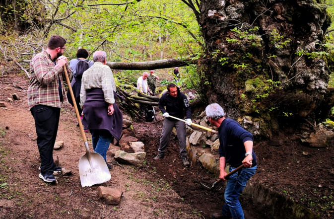 Bastelica : on restaure le canal Bastelica : on restaure le canal