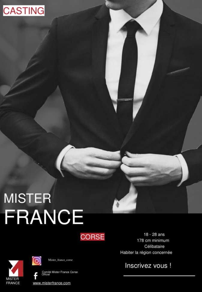Qui sera le nouveau Mister France ? Les inscriptions sont ouvertes en Corse