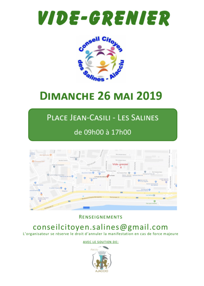 Un vide grenier aux Salines dimanche prochain