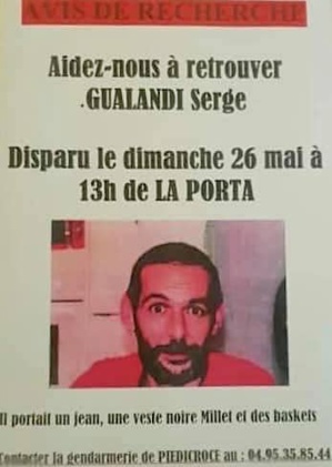 Disparition de Serge Gualandi : proches, parents et amis ne renoncent pas Disparition de Serge Gualandi : proches, parents et amis ne renoncent pas