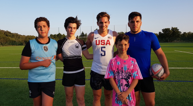 Rugby : Clément Daguin en visite chez "Les Moustiques" Rugby : Clément Daguin en visite chez "Les Moustiques"