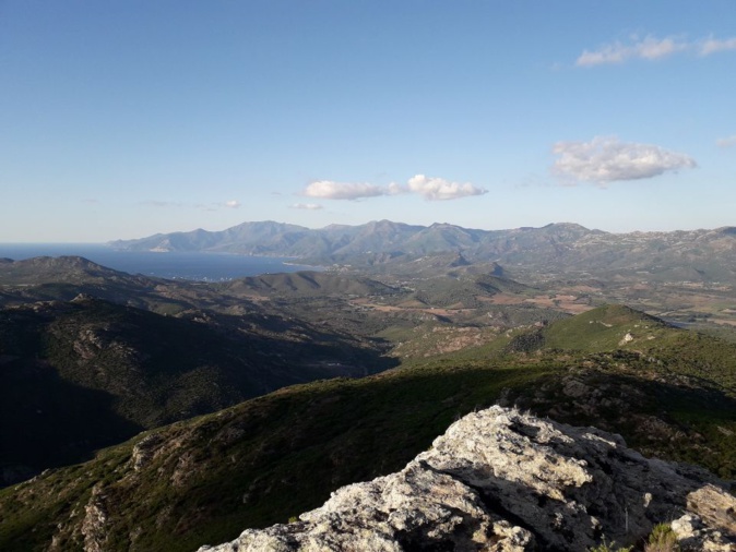 Le Nebbiu et le Cap corse depuis les hauteurs de Santu Petru di Tenda (Battì Lucciardi)