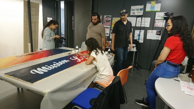 Atelier "Pop Art by Marcè" à la mission locale Sud-Corse de Porto-Vecchio Atelier "Pop Art by Marcè" à la mission locale Sud-Corse de Porto-Vecchio