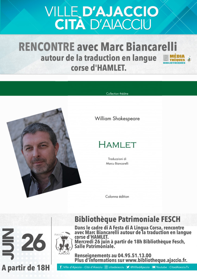 Marc Biancarelli raconte son Hamlet à la la bibliothèque municipale