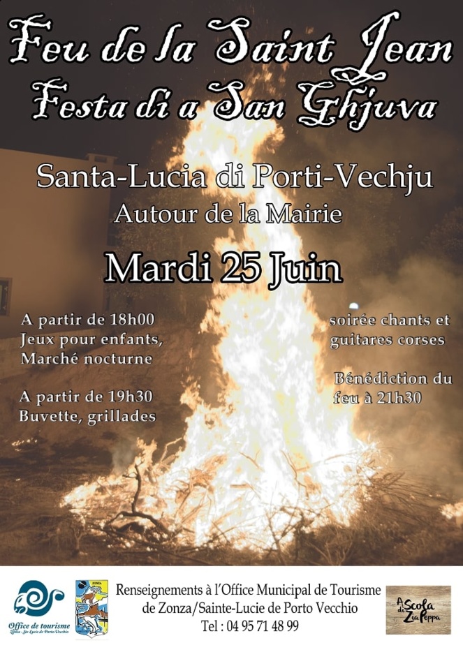 Santa Lucia di Porti Vechju : U Focu di San Ghjuvanni u 25 ghjugnu